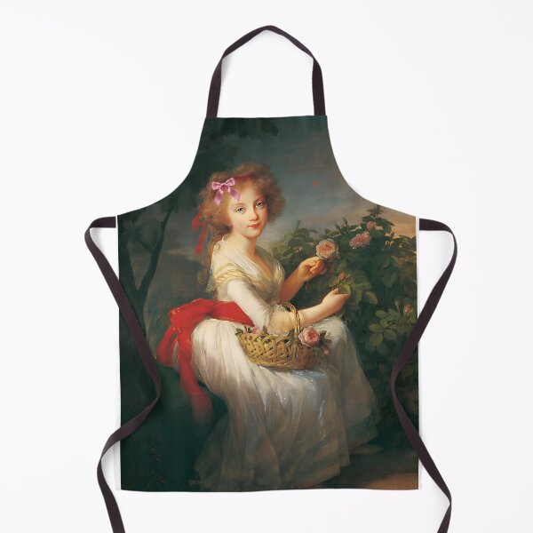 Item preview, Coquette Princess with Flowers - Vigée Le Brun Art Parody with Pink Bow designed and sold by Open Canvas.