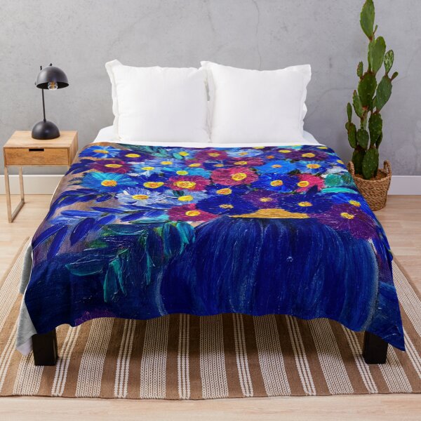 Item preview, Royal Indigo: Deep Blue & Purple Wildflowers designed and sold by kkartwork.