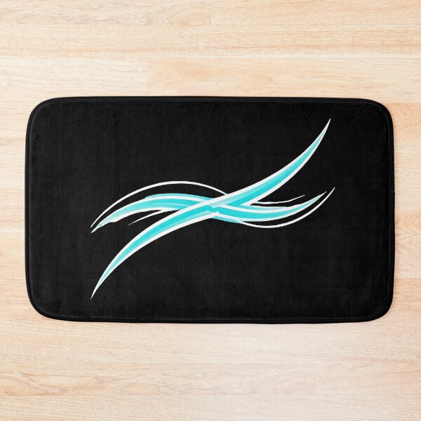 Item preview, Cyan Neon Energy Waves - Abstract Cyber Sigilism designed and sold by Dakson Design - Fantasy Art.