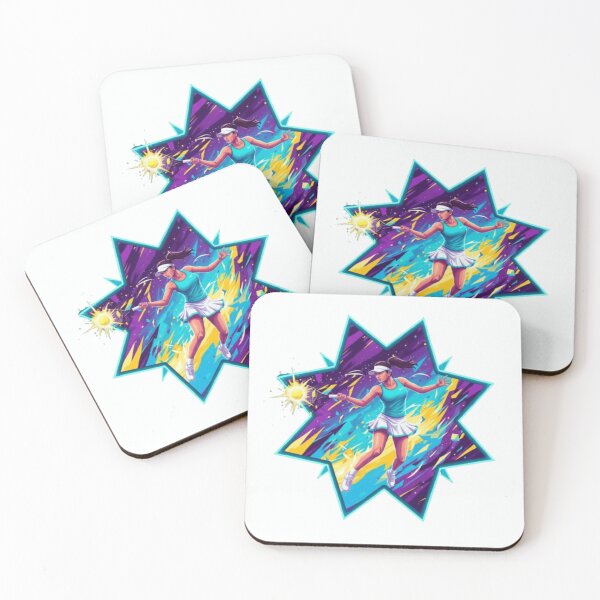 Item preview,  Neon Tennis Star - Dynamic Cyberpunk Athlete Art designed and sold by t-shirt studio.