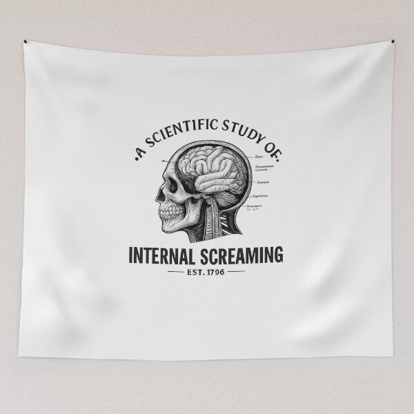 Item preview, Dark Academia Brain Diagram - Internal Screaming EST 1796 designed and sold by w66aboo.