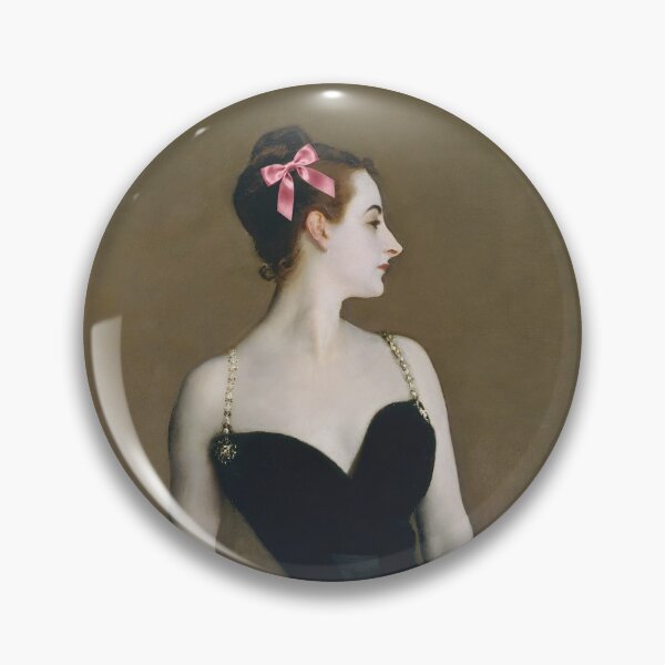 Item preview, Coquette Madame X - John Singer Sargent Art Parody with Pink Bow designed and sold by Open Canvas.