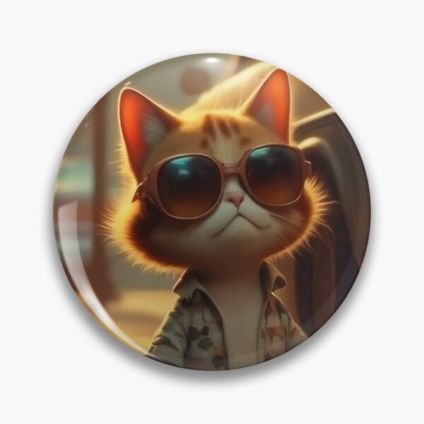 Item preview, Cool Retro Cat with Sunglasses – Vintage Street Cat Illustration designed and sold by Articooler.