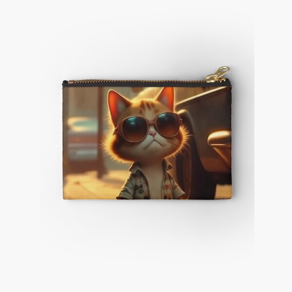 Item preview, Cool Retro Cat with Sunglasses – Vintage Street Cat Illustration designed and sold by Articooler.