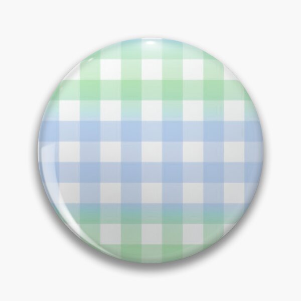 Item preview, blue and green stripes gingham gradient pattern designed and sold by casserolestan.