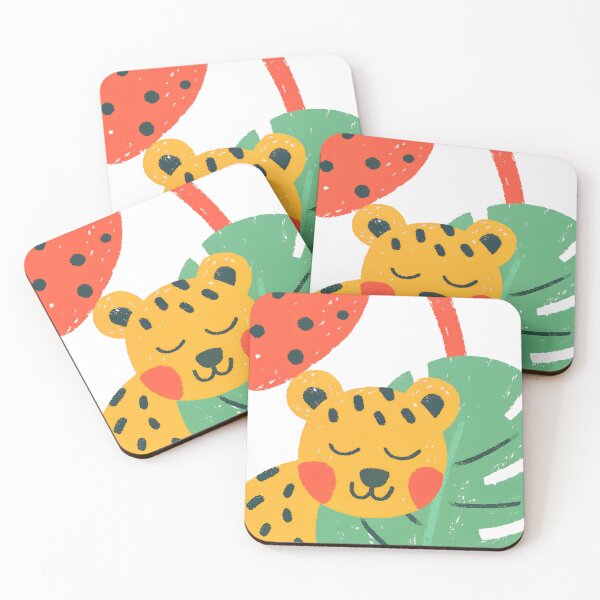 Item preview, Cute Sleeping Leopard Illustration – Whimsical Nursery Animal Art designed and sold by parspresents.