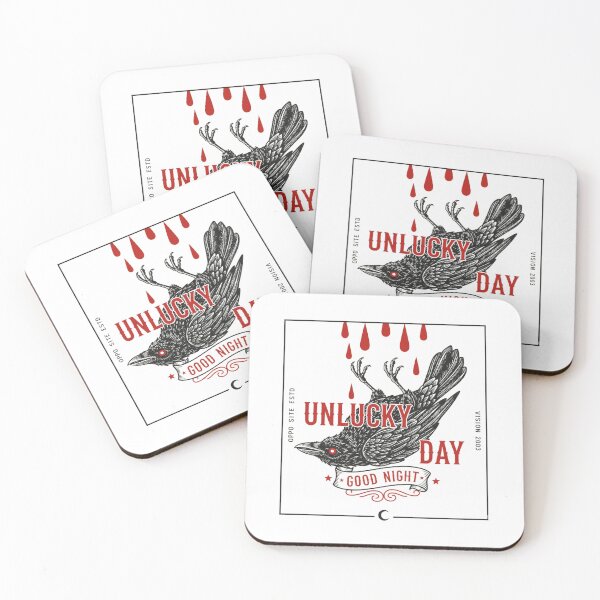 Item preview, Unlucky Day Crow — Vintage Tattoo Style Crow Illustration | Retro Dark Aesthetic Design designed and sold by Colorful-Garden.
