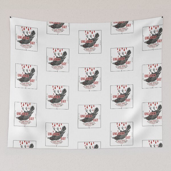 Item preview, Unlucky Day Crow — Vintage Tattoo Style Crow Illustration | Retro Dark Aesthetic Design designed and sold by Colorful-Garden.