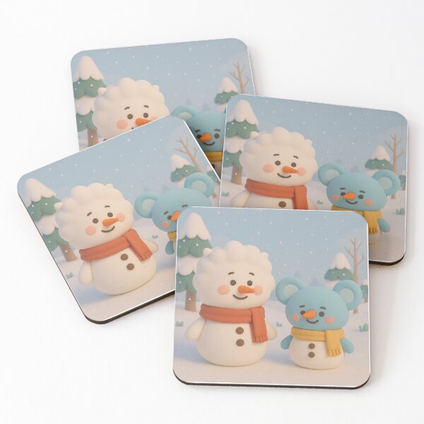 Item preview, BT21 Christmas Bts Rj and Koya— Cute BT21 Parody Sticker designed and sold by Crazy-universe.