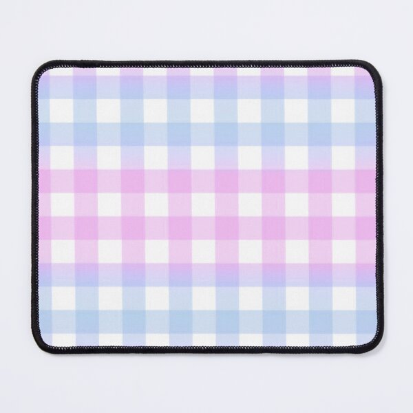 Item preview, blue and pink stripes gingham gradient pattern designed and sold by casserolestan.