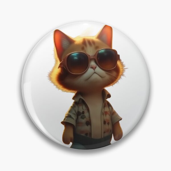 Item preview, Cool Retro Cat with Sunglasses – Vintage Street Cat Illustration designed and sold by Articooler.