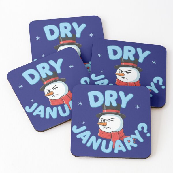 Item preview, Dry January – Side-Eye Snowman | New Year’s Humor designed and sold by Blaze & Trail Creative.
