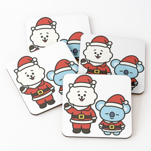 Item preview, BT21 Christmas Bts Rj and koya— Cute BT21 Parody Sticker designed and sold by Crazy-universe.