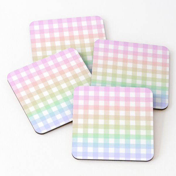 Item preview, rainbow gingham gradient pattern designed and sold by casserolestan.