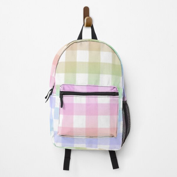 Item preview, rainbow gingham gradient pattern designed and sold by casserolestan.
