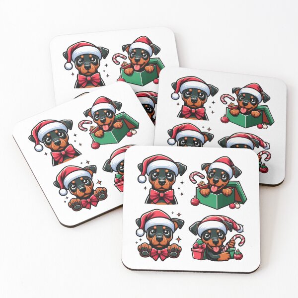 Item preview, Funny Christmas Doberman - Santa Hat designed and sold by GREENZ0NE.