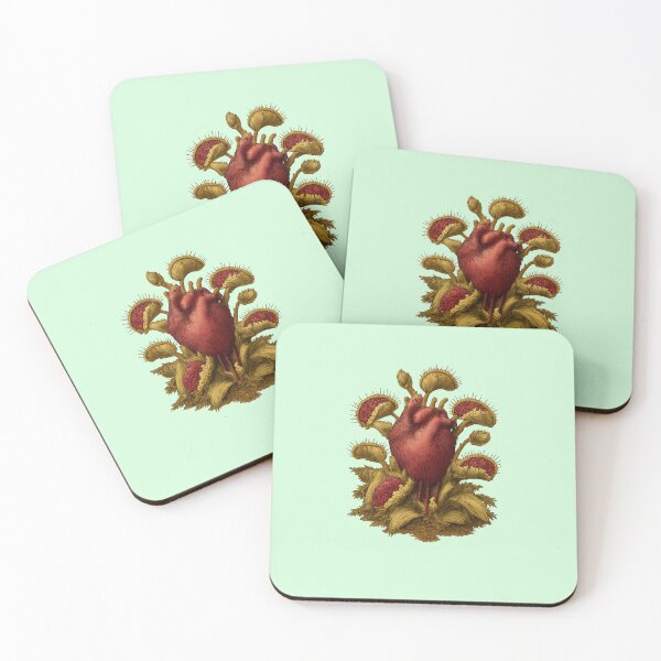 Item preview, Venus Flytrap Heart - Funny Dark Valentine Plant Illustration designed and sold by Midnight Garden.