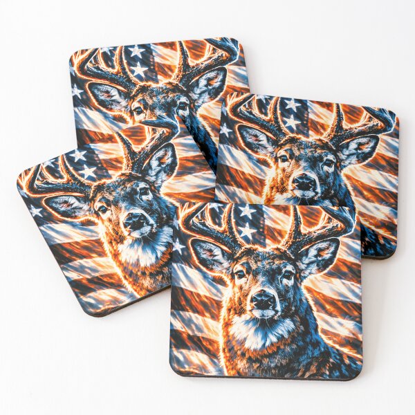Item preview, Patriotic Whitetail Buck designed and sold by Matty69TeeS.