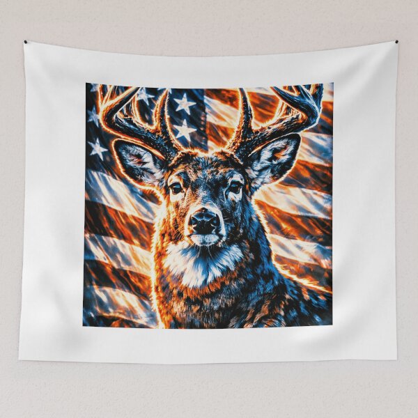 Item preview, Patriotic Whitetail Buck designed and sold by Matty69TeeS.