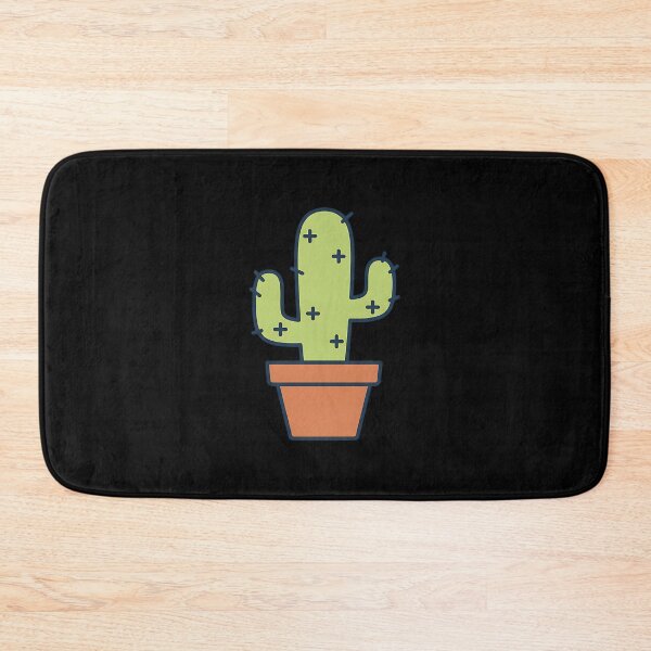 Item preview, Minimalist Green Cactus Illustration in Terracotta Pot designed and sold by Silent Watch Threads..