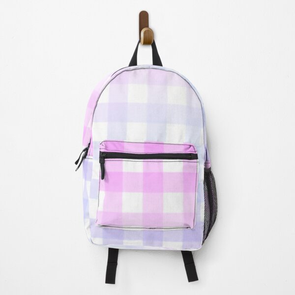 Item preview, Pink rainbow gingham gradient pattern designed and sold by casserolestan.