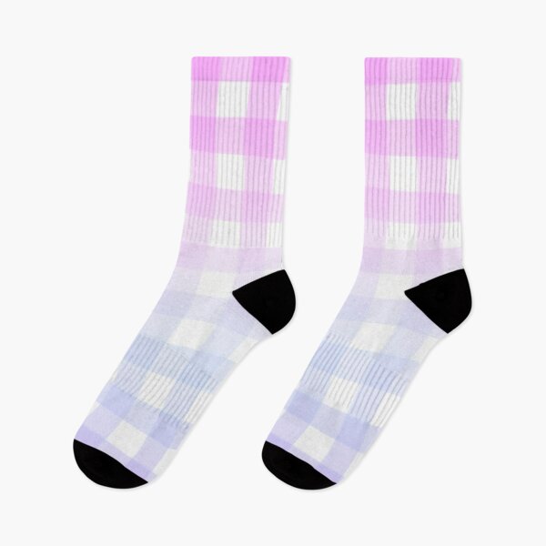 Item preview, Pink rainbow gingham gradient pattern designed and sold by casserolestan.