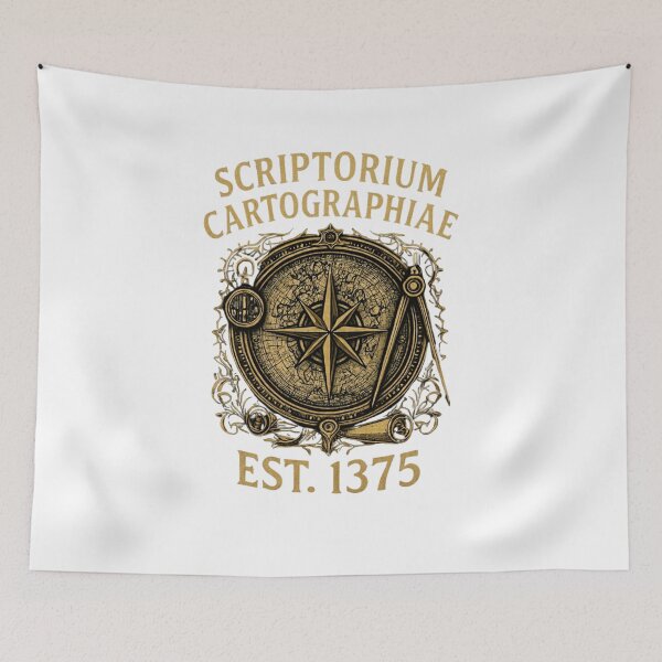 Item preview, Dark Academia-Scriptorium Cartographiae EST 1375  designed and sold by w66aboo.
