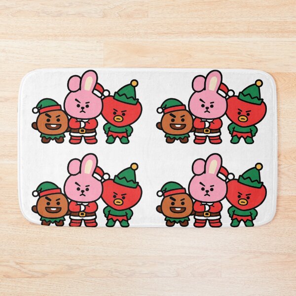 Item preview, BT21 Christmas Bts cooky, tata and shooky— Cute BT21 Parody Sticker designed and sold by Crazy-universe.
