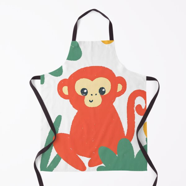 Item preview, Cute Monkey Illustration – Playful Nursery Jungle Animal Art designed and sold by parspresents.