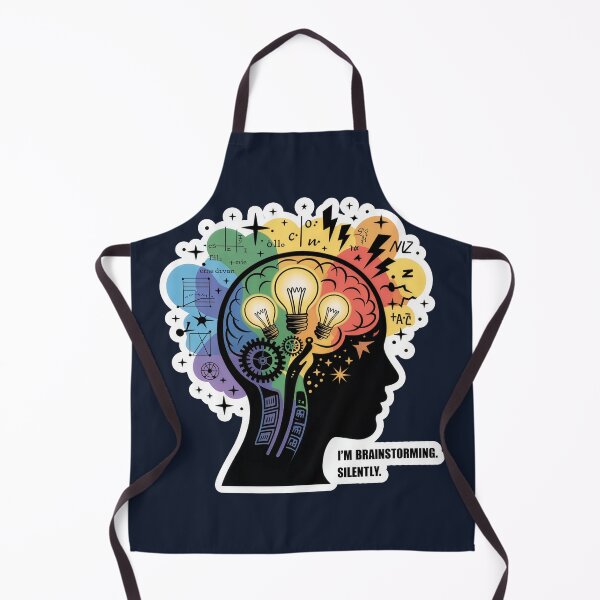 Item preview, I’m Brainstorming. Silently. – Quiet Genius & Creative Mind Illustration designed and sold by WatchesAndMore.