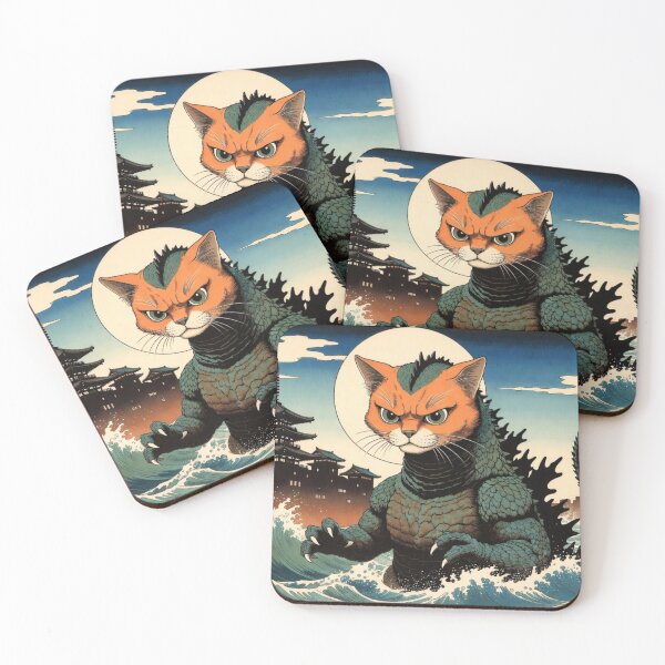 Item preview, Catzilla attacks designed and sold by Kronic Universe.