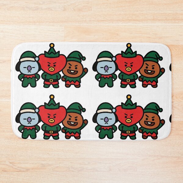 Item preview, BT21 Christmas Bts tata, koya and shooky — Cute BT21 Parody Sticker designed and sold by Crazy-universe.