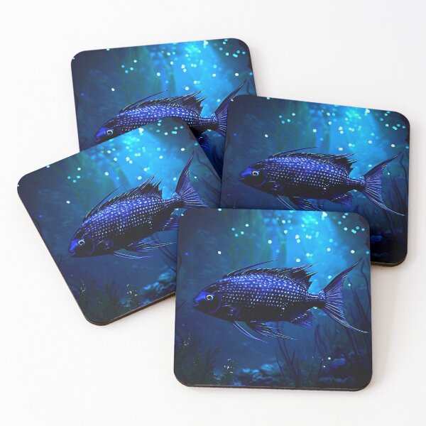 Item preview, Blue Black Fish designed and sold by KhalidHosnyArT.