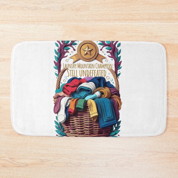 Item preview, Laundry Mountain Champion Tee | Still Undefeated Funny Mom Chore Shirt designed and sold by YMLux.