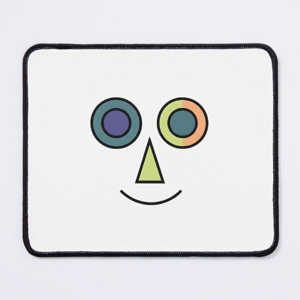Item preview, Abstract Geometric Face with Colorful Concentric Eyes designed and sold by Silent Watch Threads..
