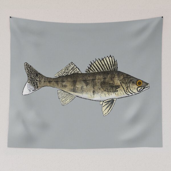 Item preview, Walleye designed and sold by fishfolkart.