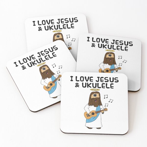 Item preview, I Love Jesus and Ukulele, Christian Ukulelist Church Funny designed and sold by doodlerob.