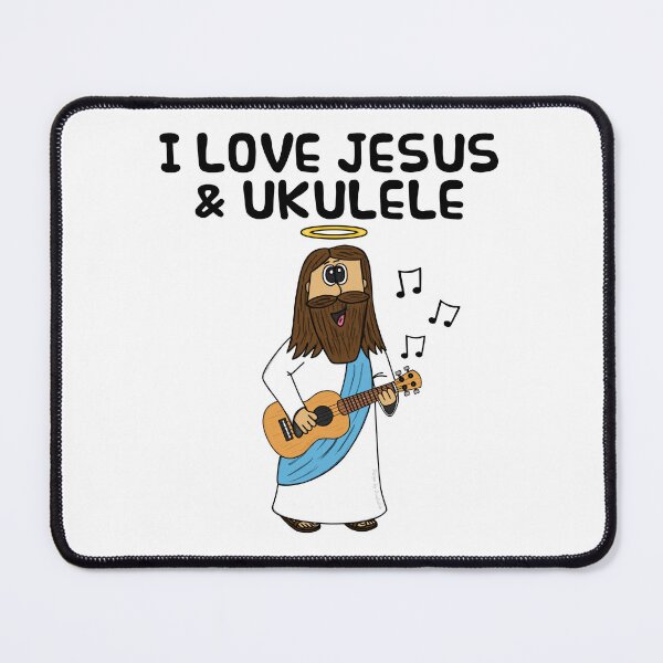 Item preview, I Love Jesus and Ukulele, Christian Ukulelist Church Funny designed and sold by doodlerob.