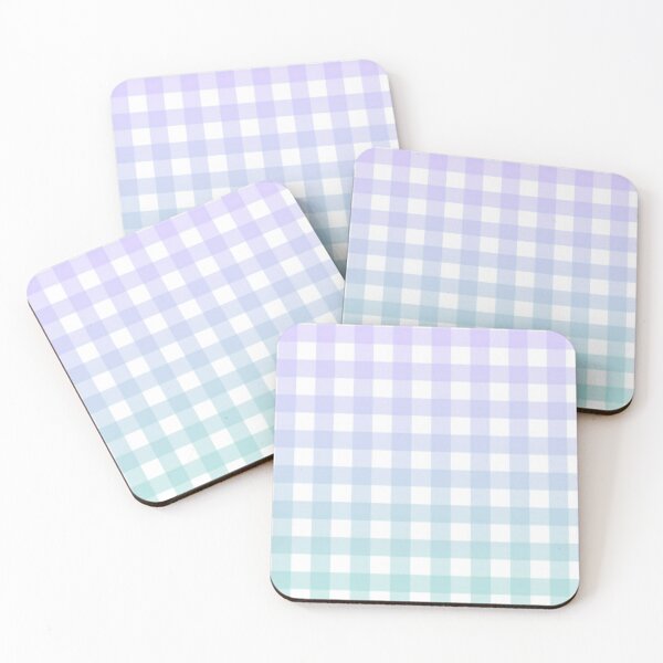 Item preview, purple and blue gingham gradient pattern designed and sold by casserolestan.