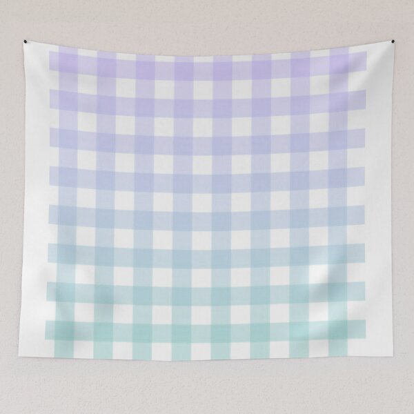 Item preview, purple and blue gingham gradient pattern designed and sold by casserolestan.
