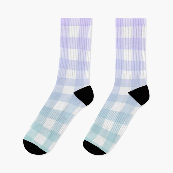 Item preview, purple and blue gingham gradient pattern designed and sold by casserolestan.
