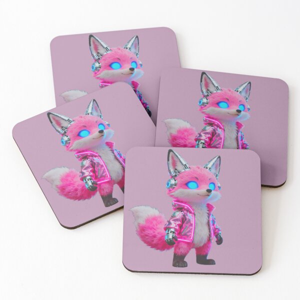 Item preview, Cute Futuristic Fox Digital Illustration designed and sold by ArtferProdutos.