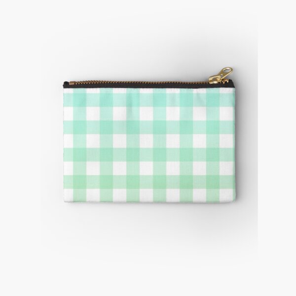 Item preview, blue and green gingham gradient pattern designed and sold by casserolestan.