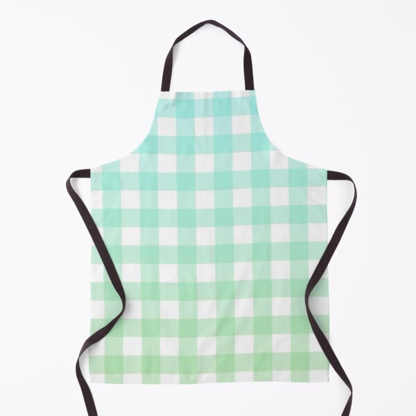 Item preview, blue and green gingham gradient pattern designed and sold by casserolestan.