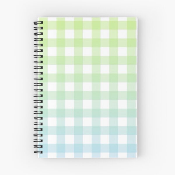 Item preview, green and blue gingham gradient pattern designed and sold by casserolestan.