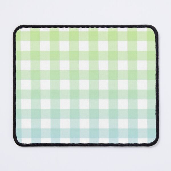 Item preview, green and blue gingham gradient pattern designed and sold by casserolestan.