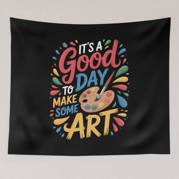 Item preview, It’s a Good Day to Make Some Art Colorful Creative Artist Quote designed and sold by nadiamitchell.