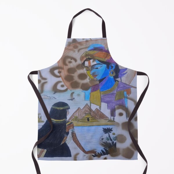 Item preview, Mystical Meeting by the Nile – Egyptian Woman & Divine Vision Artwork designed and sold by AkkoAkko.