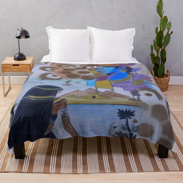 Item preview, Mystical Meeting by the Nile – Egyptian Woman & Divine Vision Artwork designed and sold by AkkoAkko.