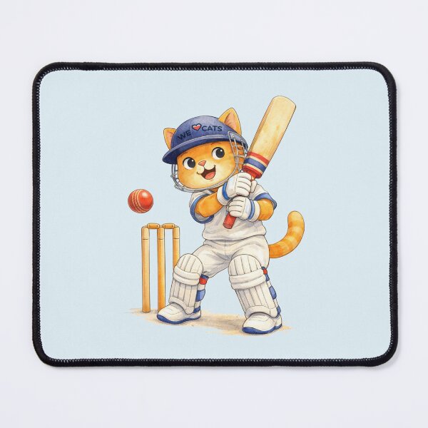 Item preview, Watercolor Pro Cricket Cat Champion! designed and sold by WeLoveCatss.